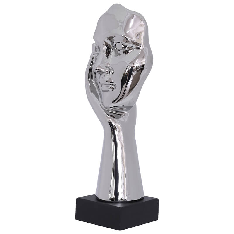 SILVER LISTENING MAN 36CM - Image 3