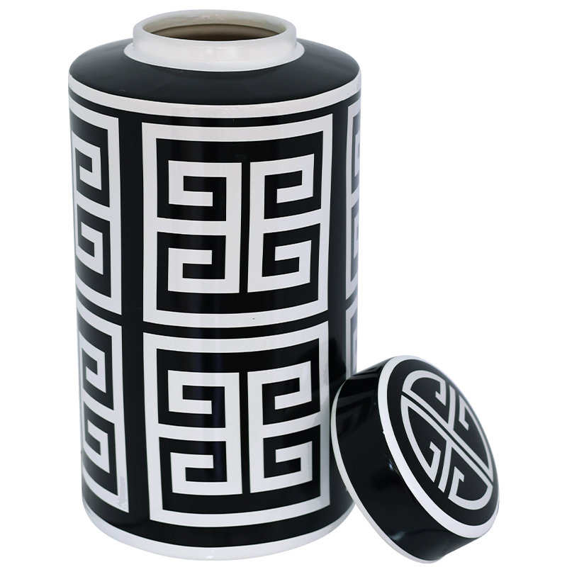 ATHENS BLACK/WHITE JAR 33CM - Image 2