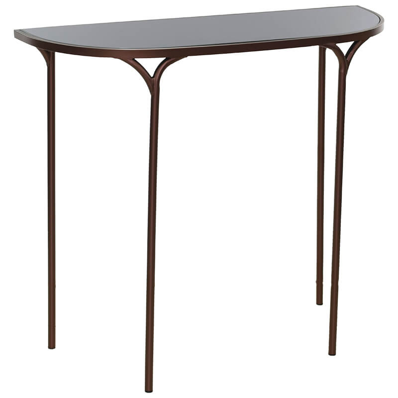 ECLIPSE HALF MOON BRONZE TABLE 79X90X32CM - Image 2