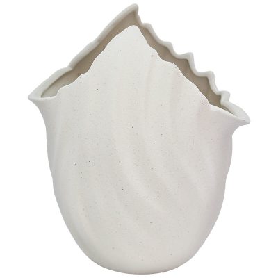 DUNE WHITE VASE 22X18CM