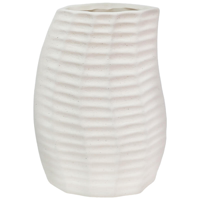SHELL OVAL VASE 20X15CM