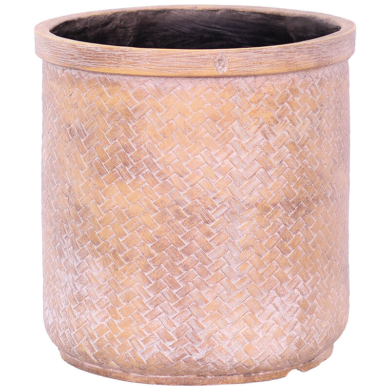 BAMBOO WEAVE PLANTER 38X36CM