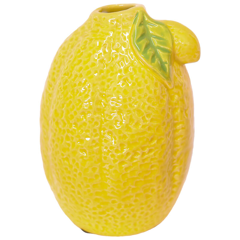 LEMON BUD VASE 14CM