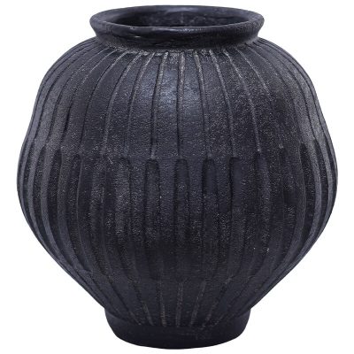 NGUNI BLACK STRIPE VASE 32CM