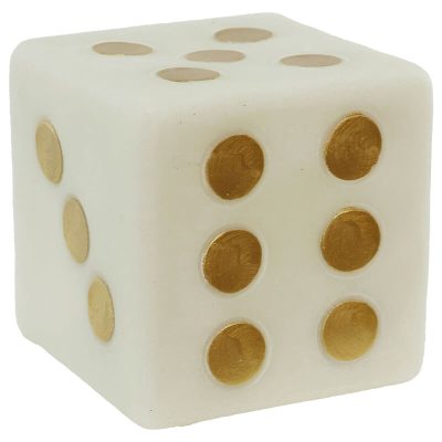 MARBLE DICE 10X10CM