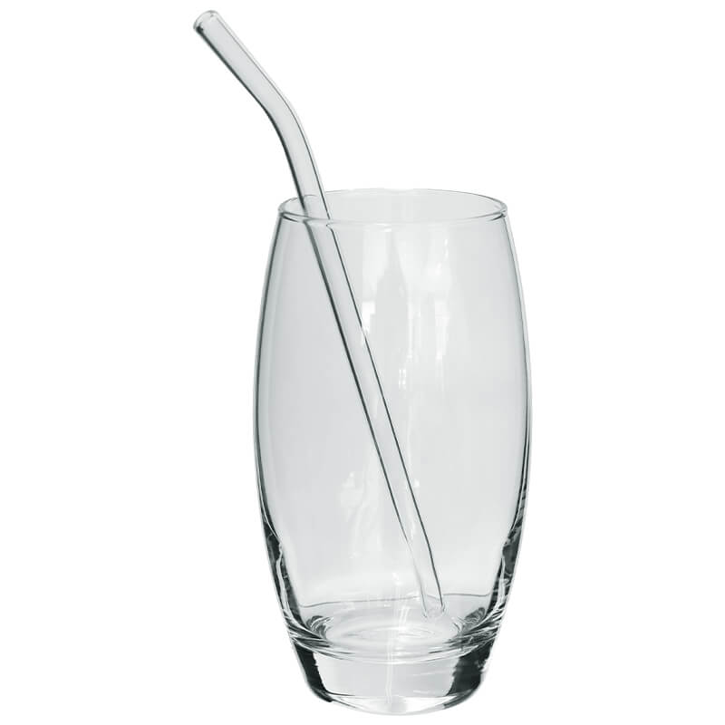 CLEAR GLASS STRAWS SET/4 - Image 2