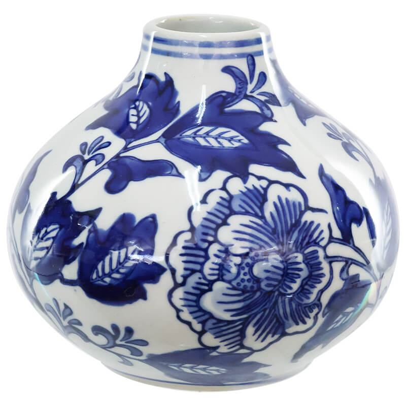 BLUE MINI VASE 11CM