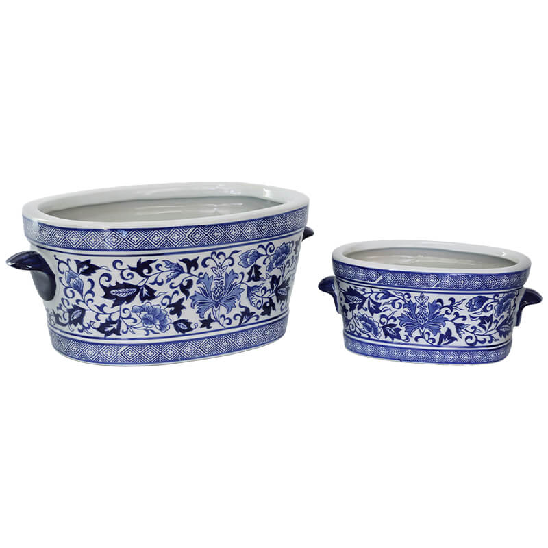 BLUE WHITE ALMOND PLANTER - Image 2
