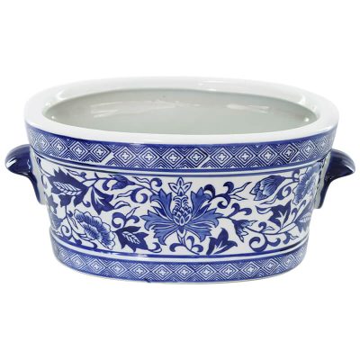 BLUE WHITE ALMOND PLANTER