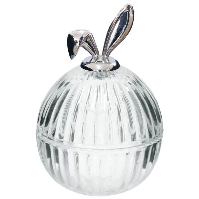 SILVER RABBIT EAR TRINKET BOX 12C