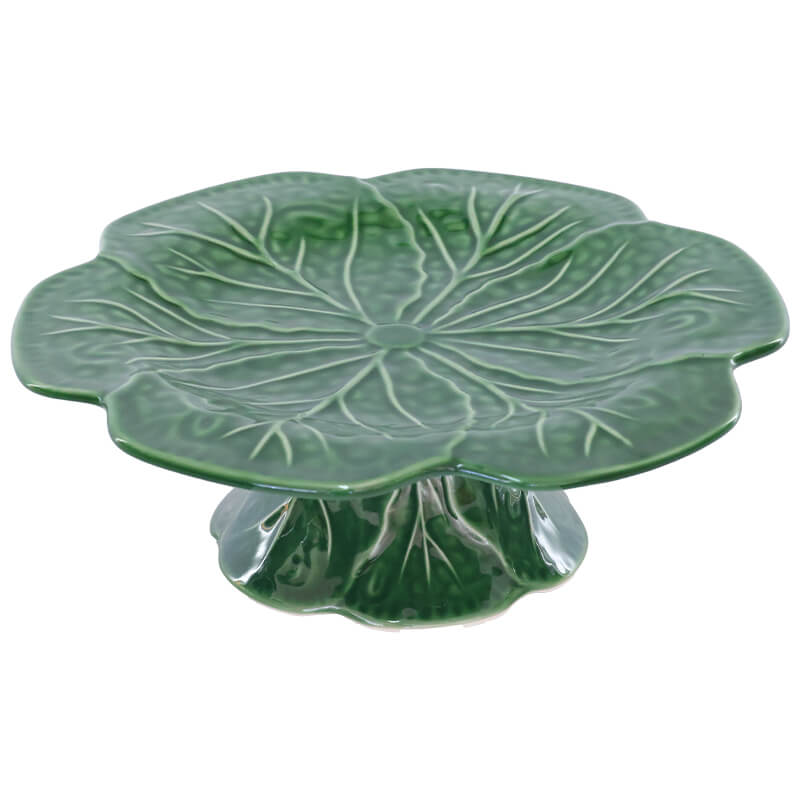 GREEN CABBAGE LEAF FTD PLATE 26CM