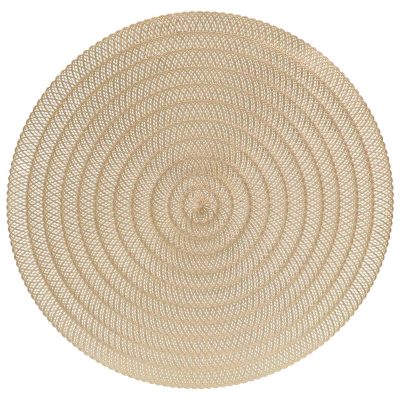 CHAMPAGNE WEAVE PLACEMAT 38CM