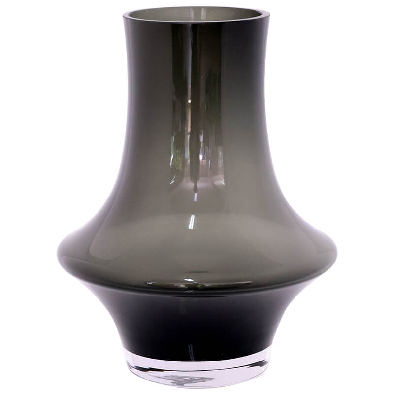 HEATHER GREY OPTIC VASE 25CM