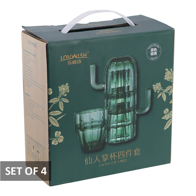 GREEN CACTUS DRINKWARE SET4/250ML - Image 4