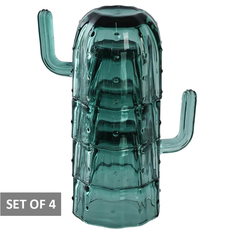 GREEN CACTUS DRINKWARE SET4/250ML - Image 3