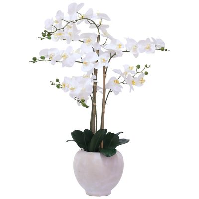 WHITE REAL TOUCH ORCHID 90CM